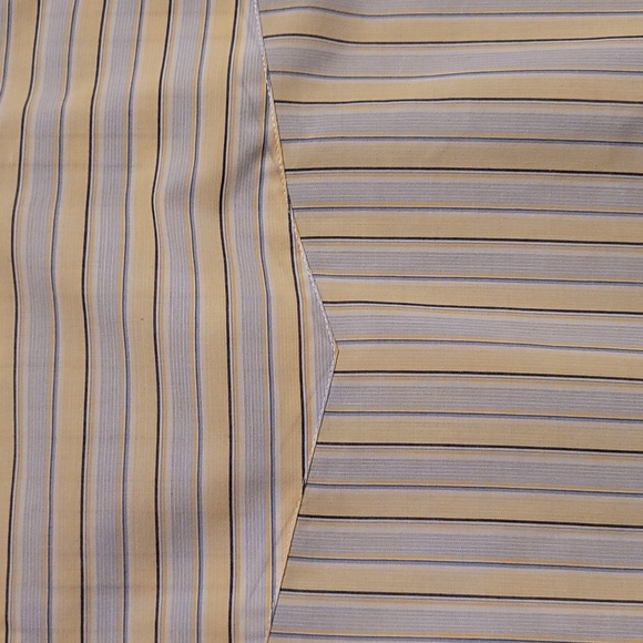 Eli Cattleman 2XL tall men's western stripe shirt; blue, yellow and white - Picture 7 of 11